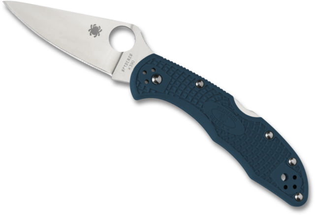 Spyderco Delica 4 Folding Knife 2.9 in K390 Steel Leaf Blade FRN Handle Blue