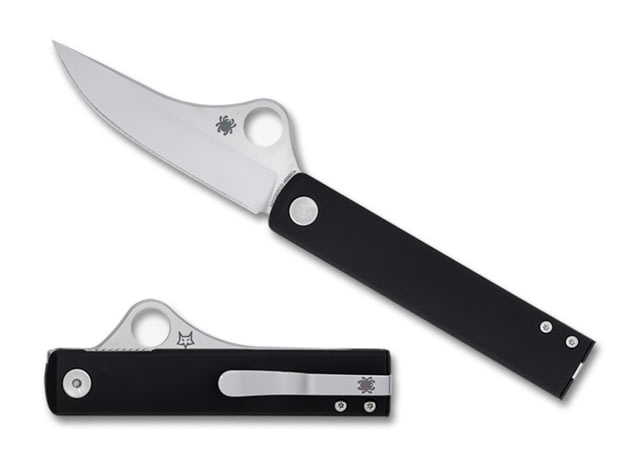 Spyderco Essenza Folding Knives 3.19in N690Co Aluminum Satin Black