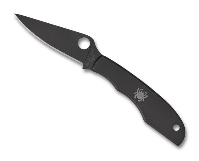 Spyderco Grasshopper SS Folding Pocket Knife 2.27in Blade Length Sandvik 12C27 Steel Stainless Black
