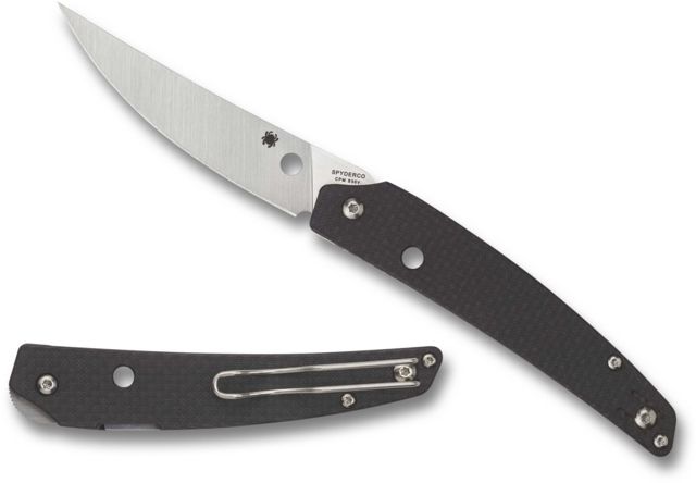 Spyderco Ikuchi Folding KnifeSatin Blade Carbon Fiber