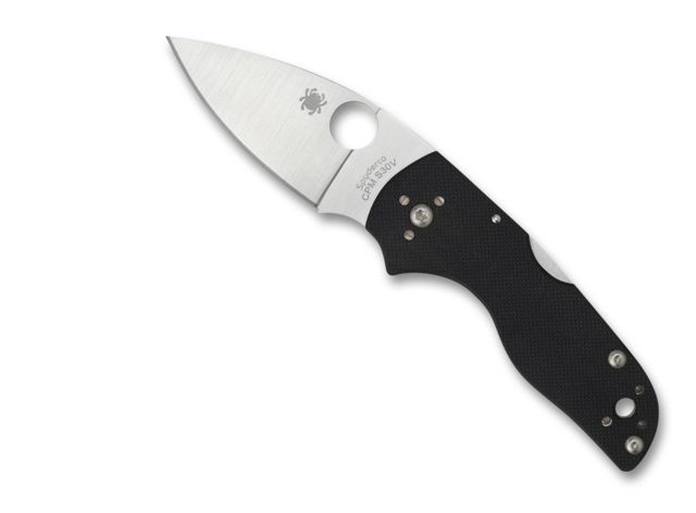 Spyderco Lil' Native Mid Back Lock PlainEdge Folding Knife G-10 Steel Black