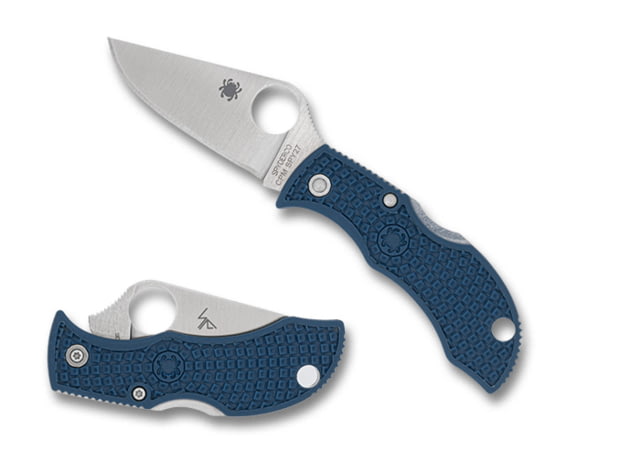 Spyderco Manbug Folding Knives 1.96in CPM SPY27 FRN Satin Blue