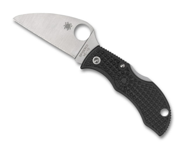 Spyderco Manbug Wharncliffe Folding Knife 1.97in Blade VG-10 Steel Black