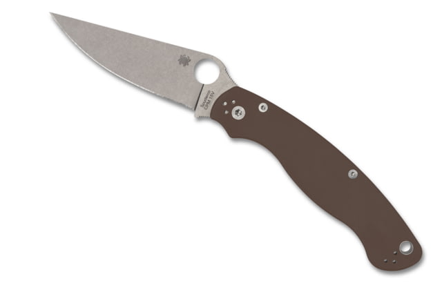 Spyderco Military 2 Folding Knife 4.02 in CPM 15V Brown G10