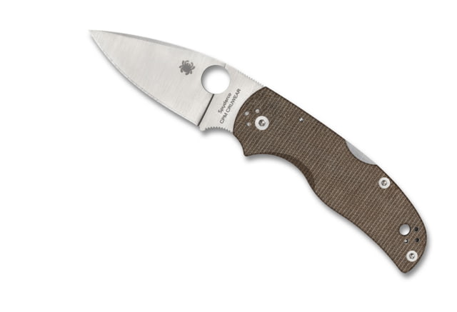 Spyderco Native 5 Folding Knife 2.95 in CPM CRU-WEAR Steel Brown Micarta