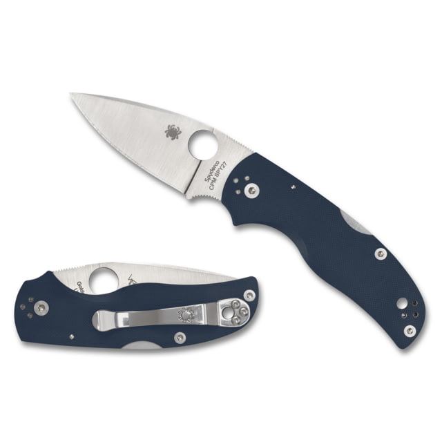 Spyderco Native 5 Folding Knife 2.95 in CPM SPY27 Blue G10