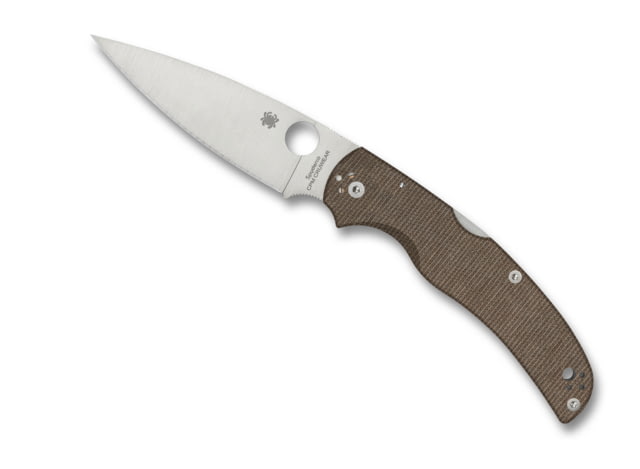 Spyderco Native Chief Folding Knife 4.09 in CPM CRU-WEAR Steel Brown Micarta