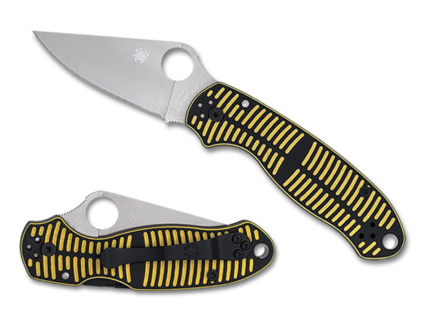 Spyderco Para 3 Folding Knives 2.93in CPM Magnacut G-10 Satin Yellow/Black