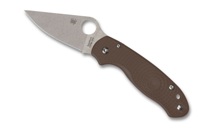 Spyderco Paramilitary 3 Folding Knife 2.91 in CPM 15V Brown Fiberglass Reinforced Nylon