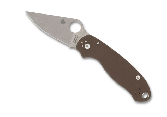 Spyderco Paramilitary 3 Folding Knife 2.91 in CPM 15V Brown G10
