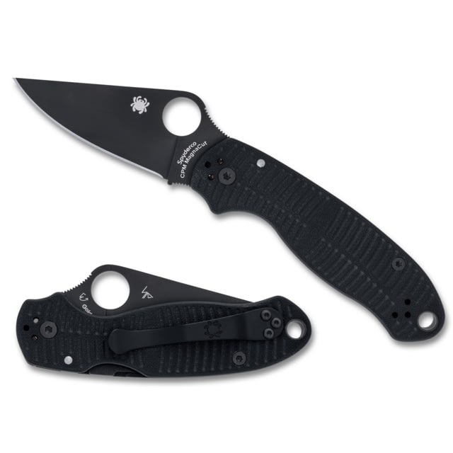 Spyderco Paramilitary 3 Folding Knife 2.91 in CPM MagnaCut Stainless Steel Black G10