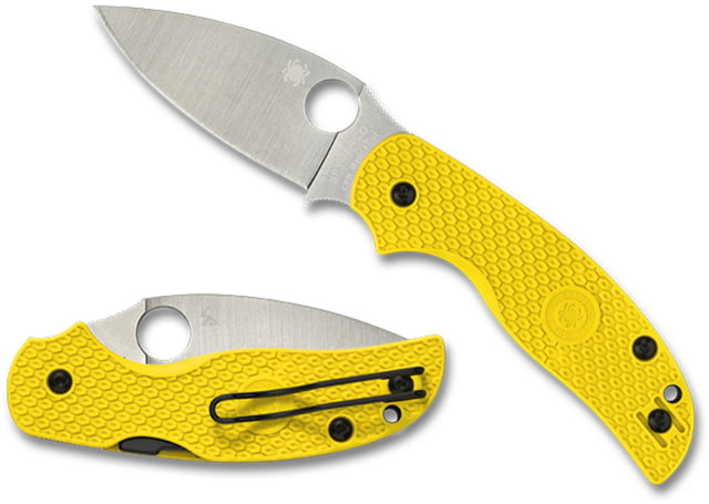 Spyderco Sage 5 Folding Knife 2.99 in CPM MagnaCut Stainless Steel Yellow Fiberglass Reinforced Nylon