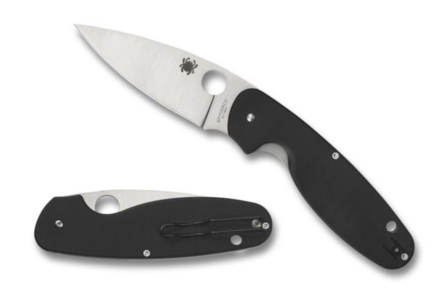 Spyderco Emphasis Folding Knife 3.61in Satin Plain Black