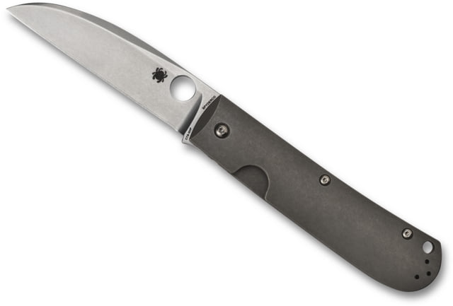 Spyderco SwayBack Folding Knife 3.53in CTS XHP Steel Wharncliffe Blade Titanium Handle Designed by Marcin Slysz Titanium