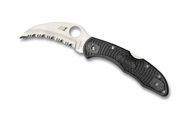 Spyderco Tasman Salt 2 Lightweight SpyderEdge Folding Knife FRN Handle Black