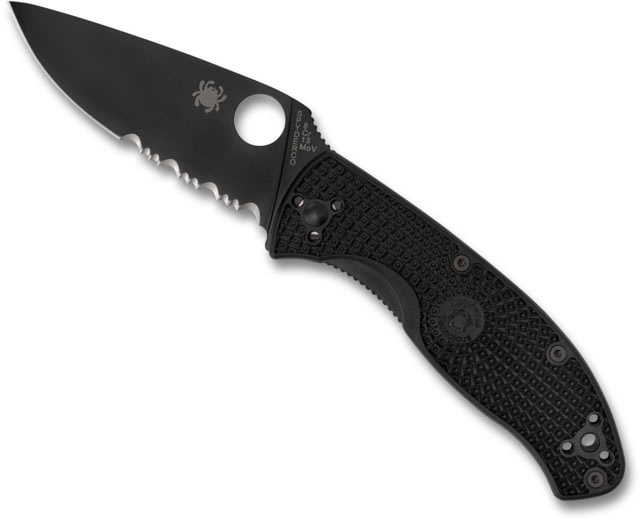 Spyderco Tenacious FRN Folding Knife 3.39in 8Cr13MoV FRN Partially Serrated Black