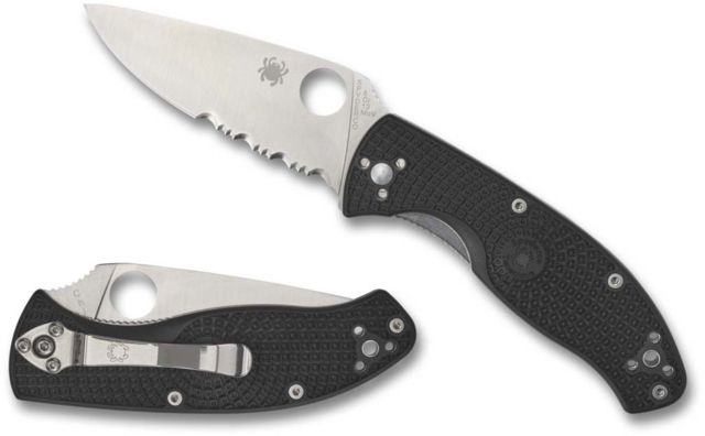 Spyderco Tenacious Lightweight CombinationEdge Knife Black