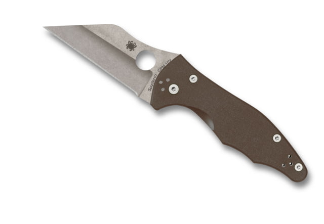 Spyderco Yojimbo 2 Folding Knife 3.19 in CPM 15V Brown G10