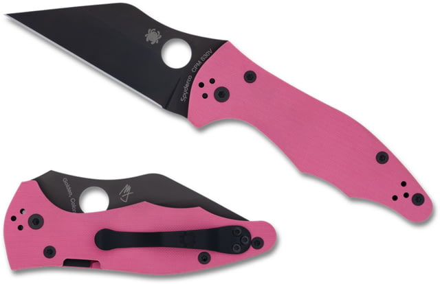 Spyderco Yojimbo 2 Folding Knife 3.19 in CPM-S30V Steel Pink G10