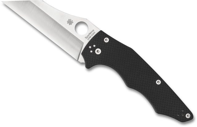 Spyderco YoJumbo Folding Knife 4in CPM S30V Steel Wharncliffe Blade G10 Handle Designed by Michael Janich Coarse Black