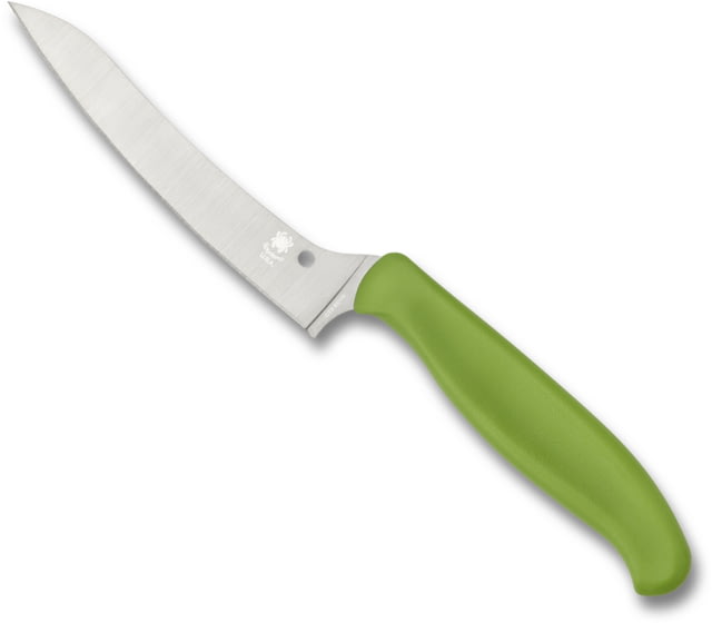 Spyderco Z-Cut Pointed Tip 4.4 in Plain Green Handle