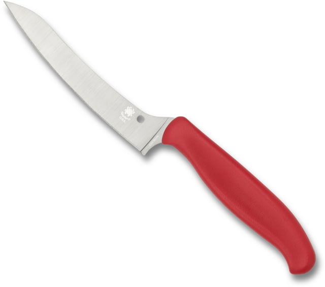 Spyderco Z-Cut Pointed Tip 4.4 in Plain Red Handle