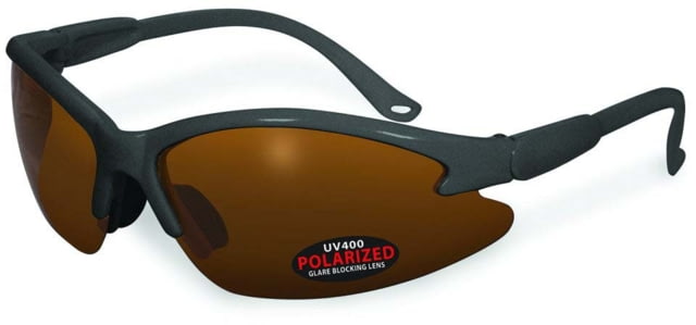 SSP Eyewear Cowlitz Polarized Sunglasses Silver Frame Bronze Lens COWLITZ GRY BRZ
