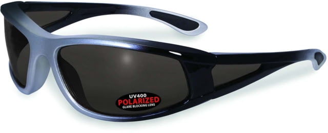 SSP Eyewear Puyallup Polarized Sunglasses Silver Frame Gray Lens PUYALLUP SLV GRY