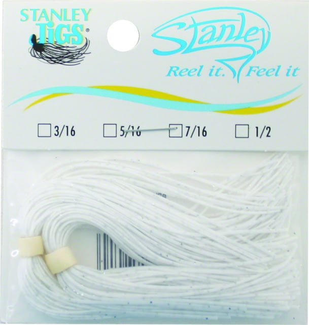 Stanley Jigs Replacement Original Skirts 2 Piece White/Silver Flake