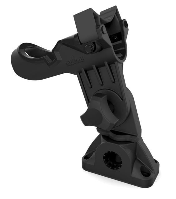 Stealth Rod Holders QR1 Rod Holder With Mulit Mount Base Black