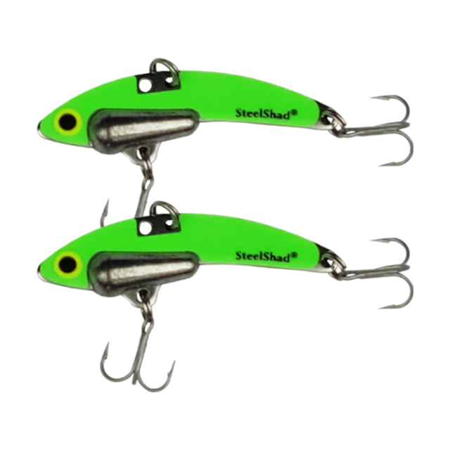 Steelshad SteelShad Mini 2 Pack 1/4 Oz Glow Green