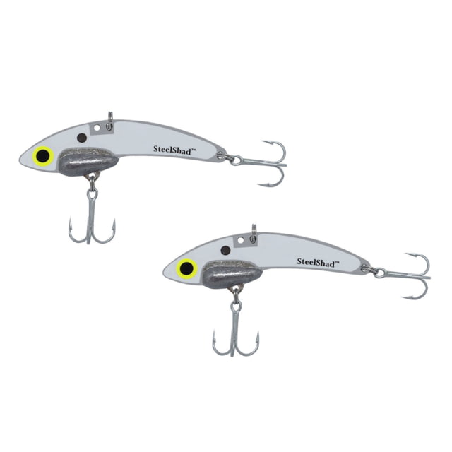 Steelshad SteelShad Mini 2 Pack 1/4 Oz White Shad