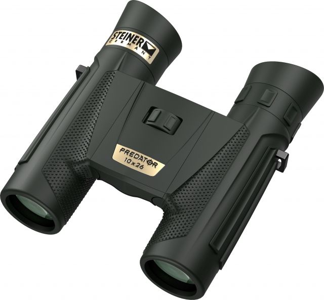 Steiner Predator 10x26mm Roof Prism Binoculars NBR Long Life Rubber Armoring Black
