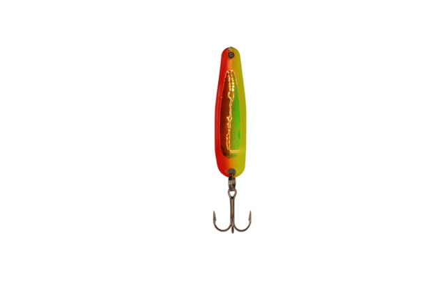 Stinger Scorpion Spoon Lightweight Trolling Spoon 2.25in .1oz. #5 VMC Hooks Red Hot Trans Uv