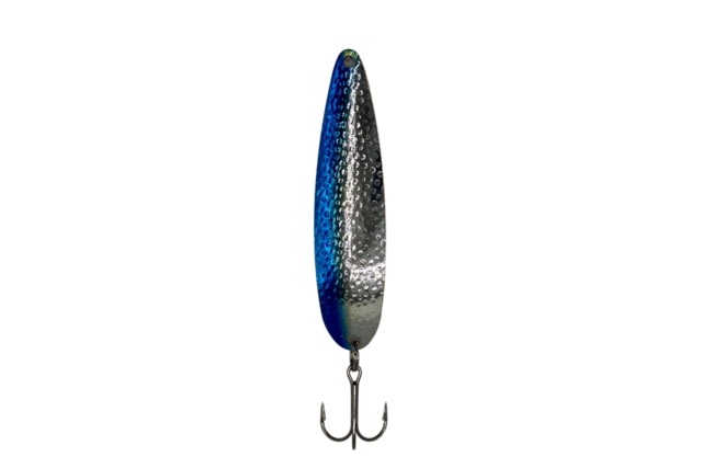Stinger Stinger Spoon Lightweight Trolling Spoon 3.75in .3oz. #2 VMC Hooks Silver Hammered Blue Edge
