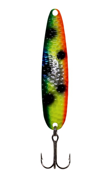 Stinger Stinger Spoon Lightweight Trolling Spoon 3.75in .3oz. #2 VMC Hooks Silver Hammered Blue Freakn Vegg