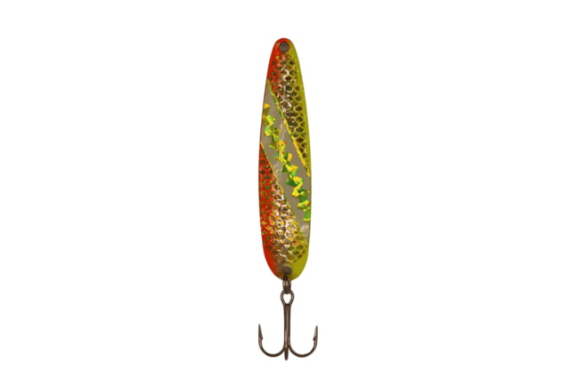 Stinger Stinger Spoon Lightweight Trolling Spoon 3.75in .3oz. #2 VMC Hooks Silver Hammered Dreamsicle