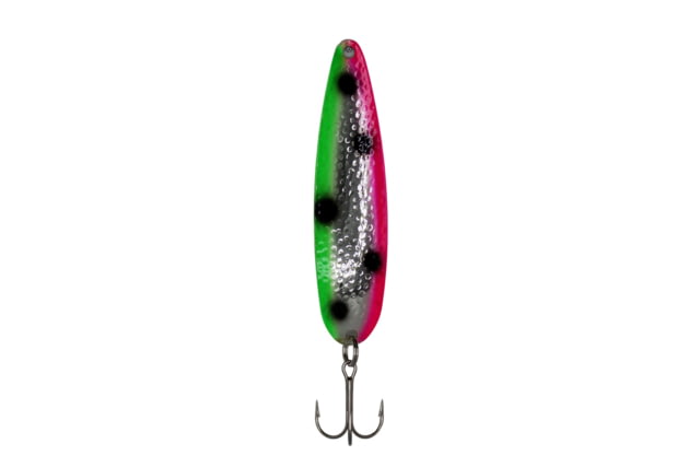 Stinger Stinger Spoon Lightweight Trolling Spoon 3.75in .3oz. #2 VMC Hooks Silver Hammered Watermelon