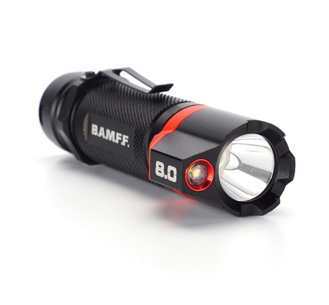 STKR Concepts BAMFF 8.0- 800 Lumens Rechargeable Dual LED Flashlight Black/ Red