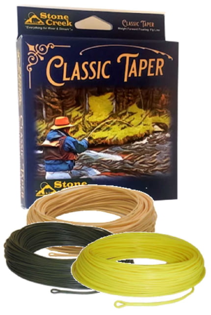 Stone Creek Classic Taper WF Floating Fly Fishing Line 6 Wt. Yellow Olive