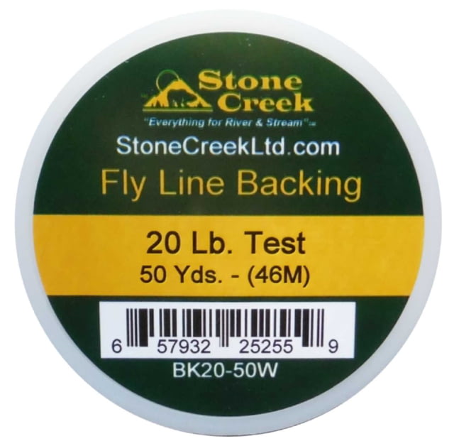 Stone Creek Fly Line Backing Braided Nylon 20# 200 Yard Yellow