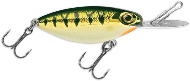 Storm Hot 'N Tot Madflash Trolling Crankbait Floating Chrome Yellow Perch 2in 3/16oz