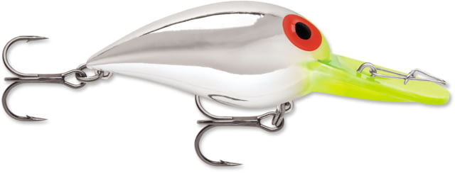 Storm Storm Original Wiggle Wart 05 Hard Bait Metallic Silver / Chartreuse Lip