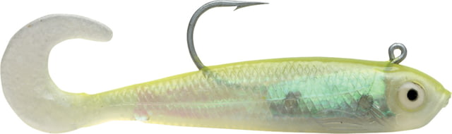 Storm WildEye Curl Tail Minnow Swimbaits 3 3in Chartreuse Silver