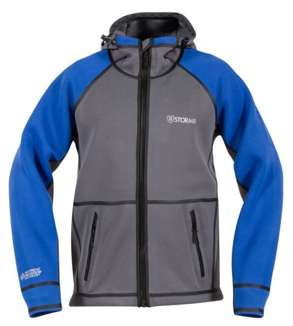 Stormr Typhoon Fleece Jacket - Men's Blue/Gray Medium