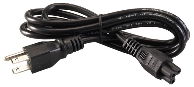 Streamlight 120V AC Plug Charging Cord for Portable Scene Light Black