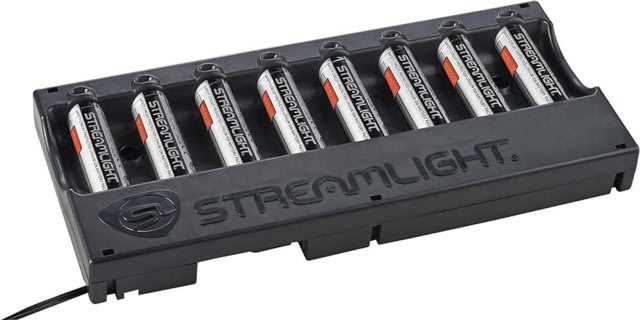 Streamlight 8-Unit Bank Charger w/Batteries Charger Type - 120V/100V AC Black