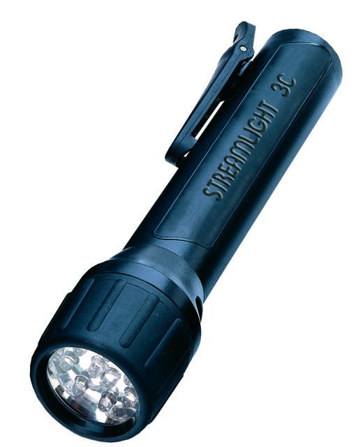 Streamlight 3C Propolymer Flashlight 85 Lumen Blue Led Uses 3 X C Batteries Black
