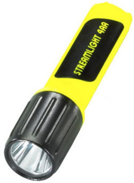Streamlight 4AA Propolymer Luxeon Flashlight w/White LEDs Batteries Yellow