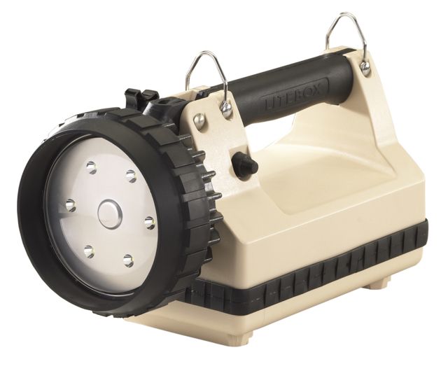 Streamlight E-Flood Litebox Rechargeable Lantern Power Failure 615 Lumen Led 22062 -Iec Type G 240V Ac Charge Cord 12V Dc Mount Rack Beige